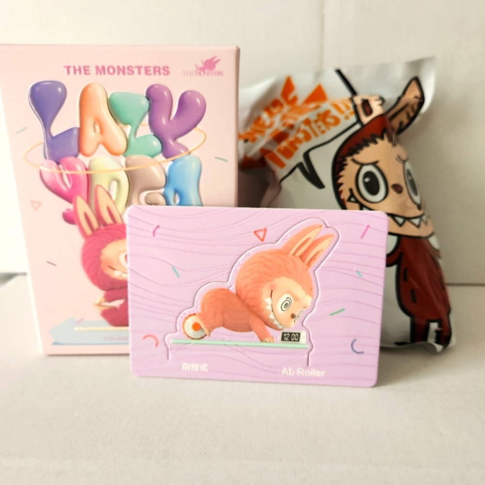 Authenticated PopMart The Monsters Lazy Yoga Open Box - Ab Roller‎
